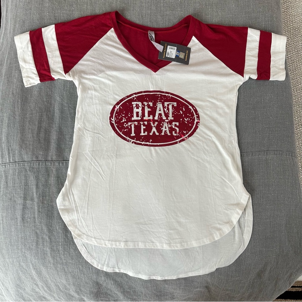“Beat Texas” Foil Gameday Tee - University of Oklahoma - size S